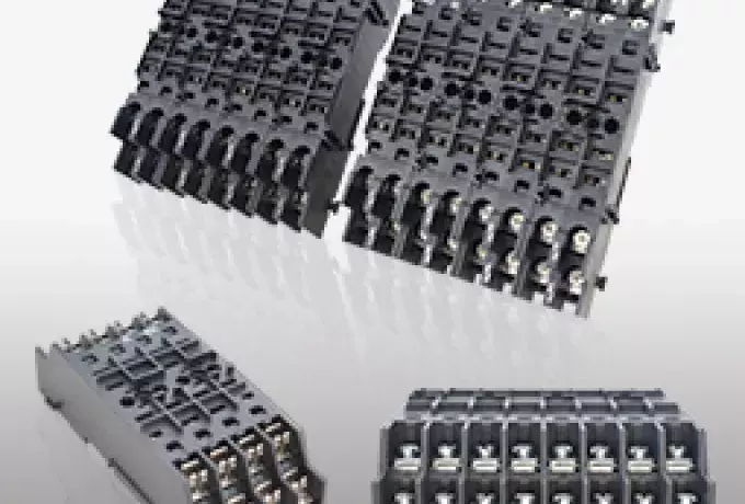 Bases y accesorios de relés